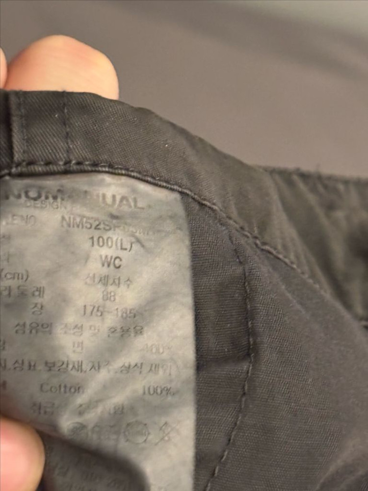 노메뉴얼 버뮤다팬츠(L)--5