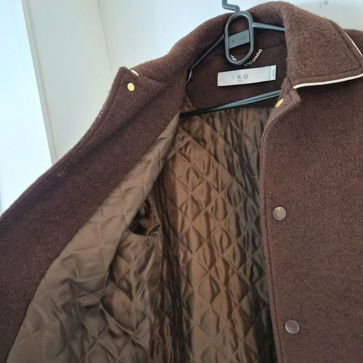 IRO PARIS 울 바시티 자켓 브라운 M--3