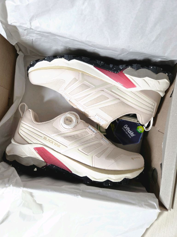 (새상품) 블랙야크 고어텍스 트레킹화 라이트핑크--9