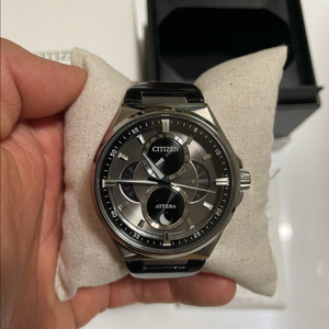 시티즌 아테사 티타늄 쿼츠 가죽밴드