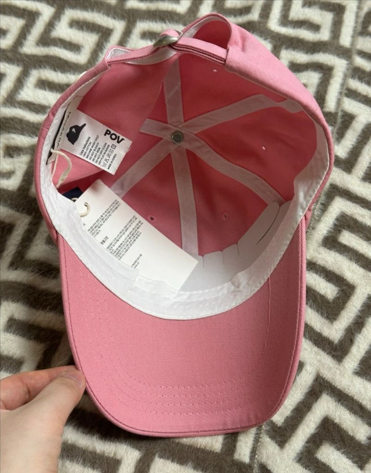 POV x 라온(뮤제라) 콜라보 R로고 볼캡 새상품--1