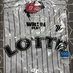 롯데 자이언츠 올드 스트라이프 유니폼 어센틱 100(새상품)