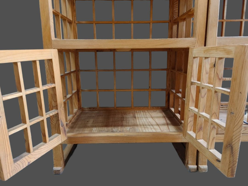 고재 문살 탁자소나무 지장세트 진열장 선반장 이미지