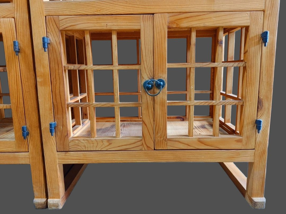 고재 문살 탁자소나무 지장세트 진열장 선반장 이미지