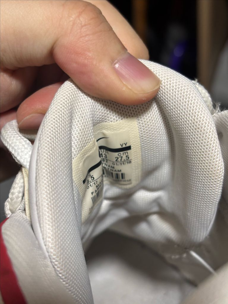 (사진추가)나이키 에어모어 업템포 96 화이트 유니버시티 레드--2