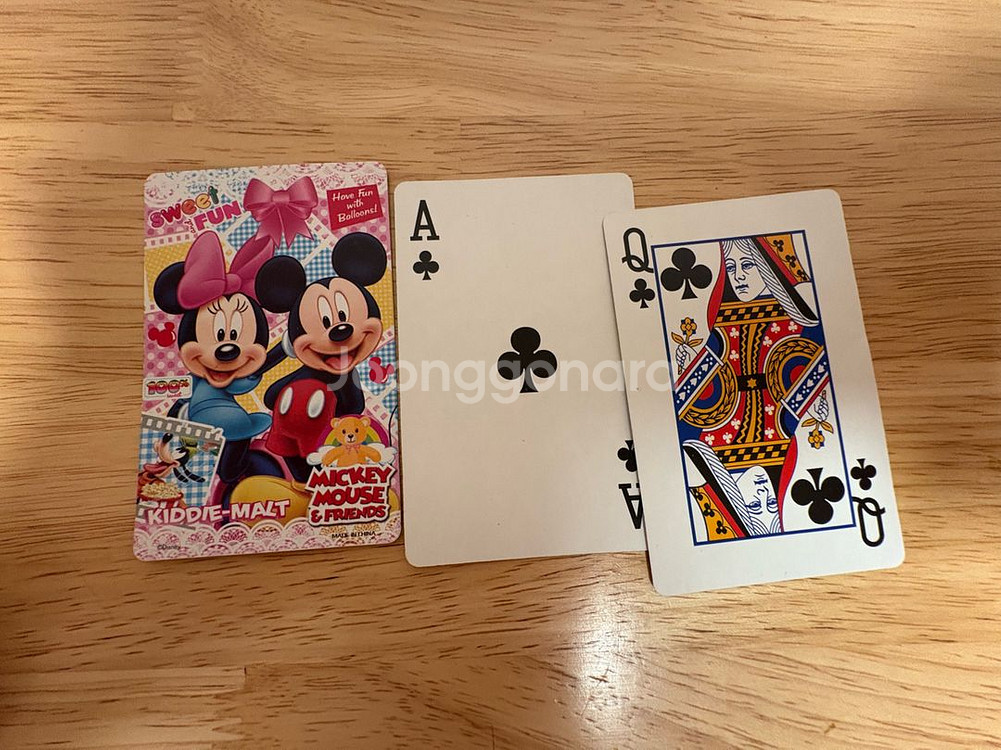 미사용 새제품 디즈니 트럼프카드 원카드 개당 12천원--2