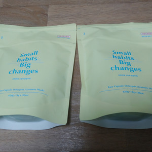 소소이지 이지 캡슐세제 그리너리 머스크 30개입 x 2봉 미개봉 새제품 고농축 캡슐형 세탁 세제 중성세제