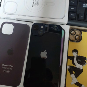 아이폰14플러스 256G+정품케이스2개등등