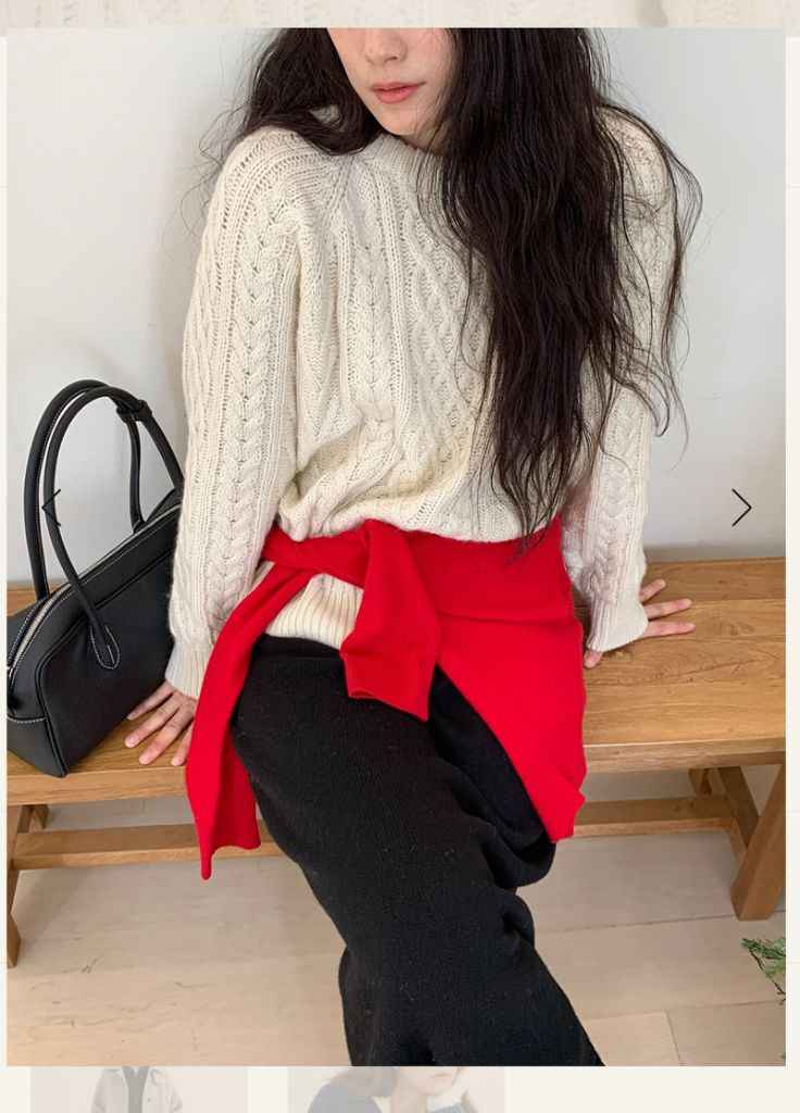 유메르 케이블니트 새상품,어라운드율,메비,뮤제라,11am,그레이룸,시에,썸제이--1