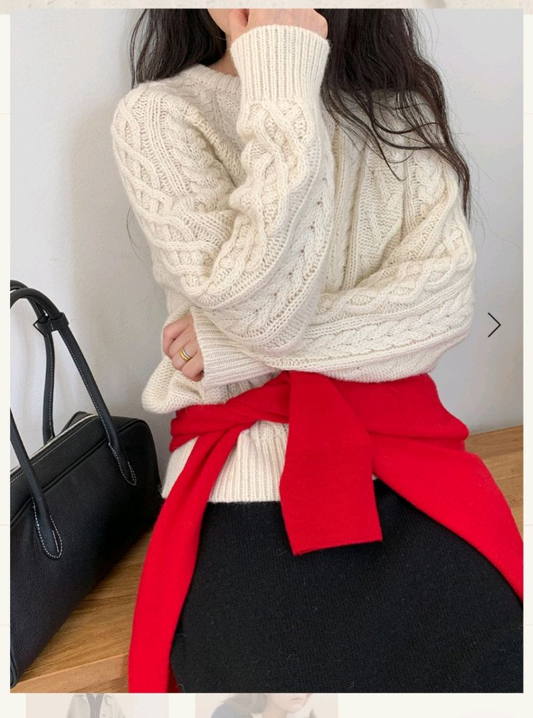 유메르 케이블니트 새상품,어라운드율,메비,뮤제라,11am,그레이룸,시에,썸제이--2