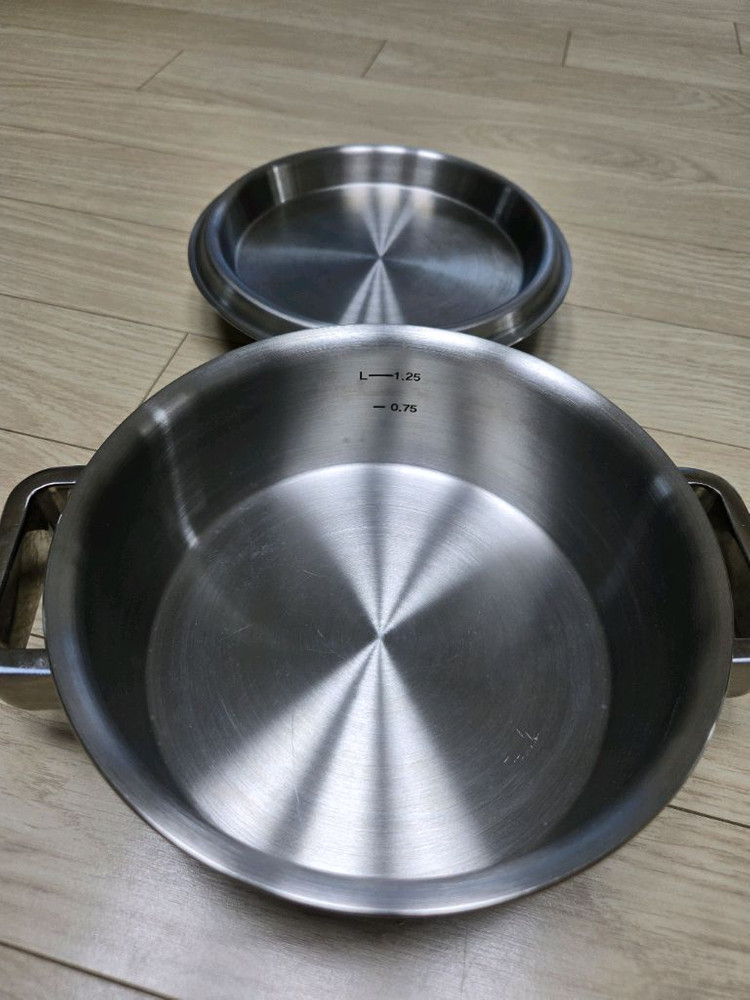 AMT 프로 18cm 전골 냄비 316Ti 스텐 통5중(가격인하)--1