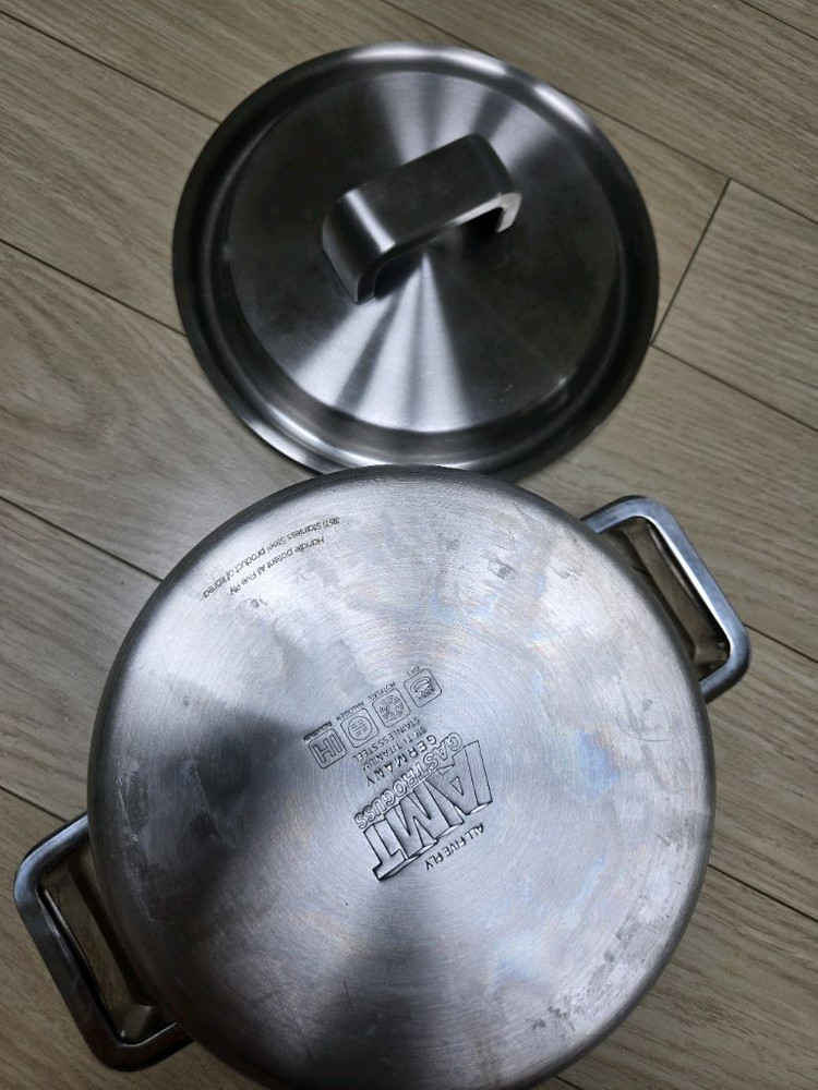 AMT 프로 18cm 전골 냄비 316Ti 스텐 통5중(가격인하)--2