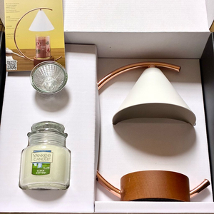 새상품)하모니캔들워머+미니양키캔들(클린코튼향)+쇼핑백 선물세트 빈티지인테리어소품