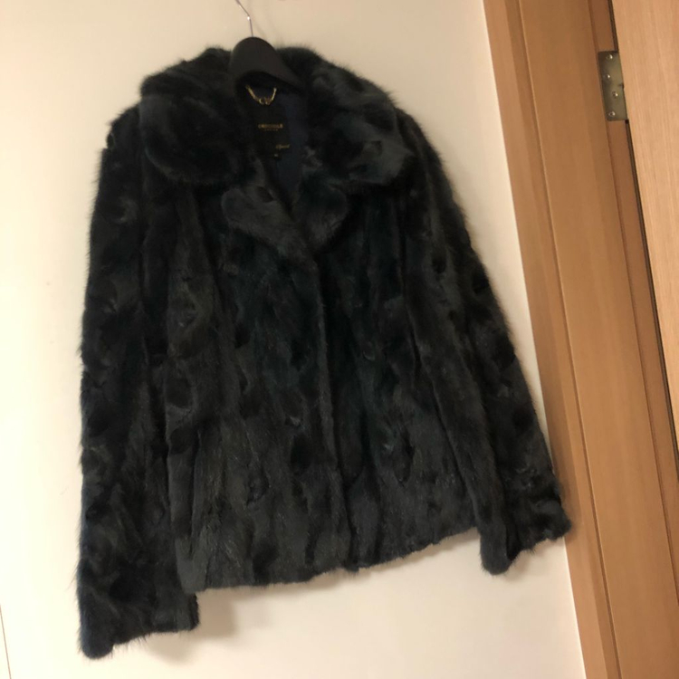 크로커다일 쪽밍크 자켓 점퍼 코트 윤기 좌르르 모피--1