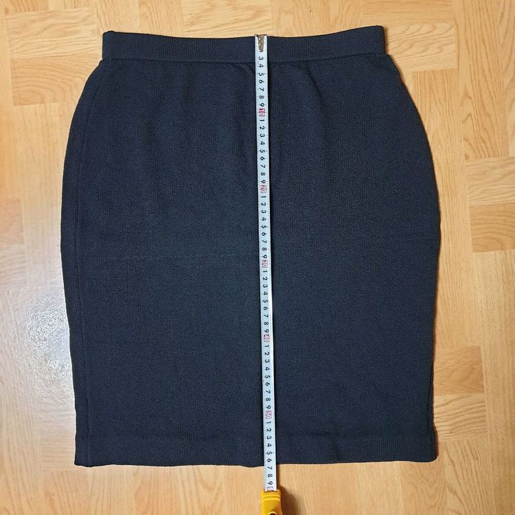 명품 St.john 센존 컬렉션 시그니처 산타나니트 밴딩 스커트--9