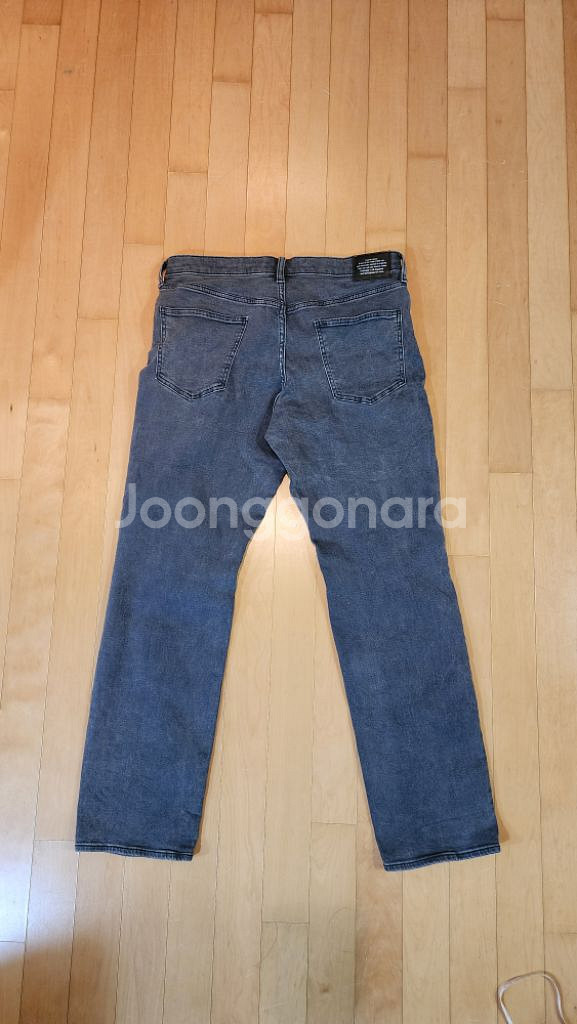 GU*언더커버 콜라보 디스트로이드 블랙 데님 L--1