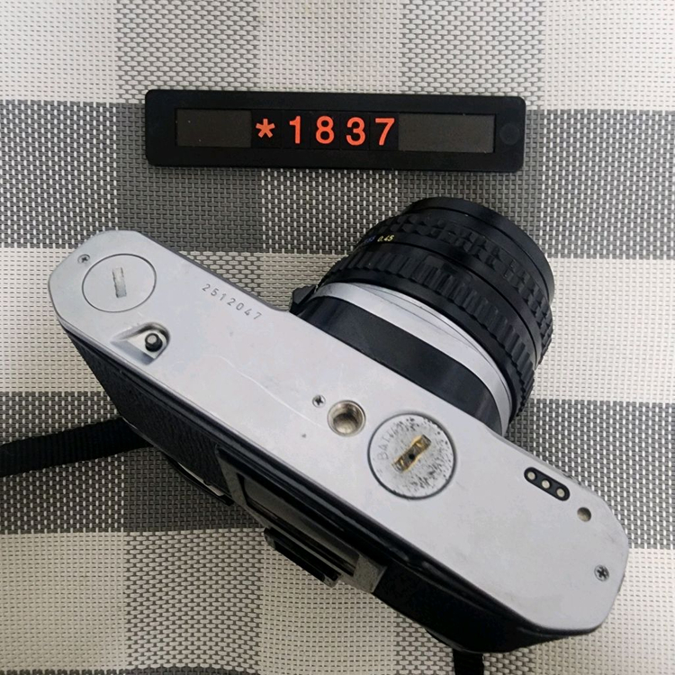 펜탁스 MV 1 실버바디 필름카메라 1대2 단렌즈--3