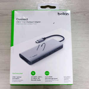 벨킨 Connect USB-C 7in1 멀티포트 허브 (c타입 허브)