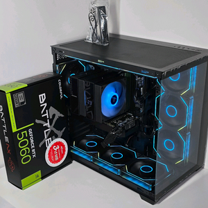 (새제품)라이젠 9600X, RTX5060, 공랭최강 800W, B850M WIFI, 방송 게이밍컴퓨터 본체