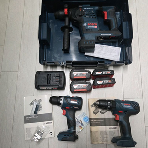 보쉬 정품 해머드릴 gsb 18v-21 gsr18v-60c 보쉬 배터리 3.0 5.0 6.0 충전기