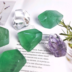 플루라이트 원석 핸드스톤 크리스탈 촬영용소품