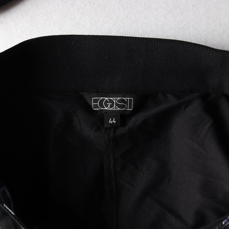 에고이스트 블랙 네이비 플로럴 쉬폰 플리츠 캉캉 티어드스커트 치마--4