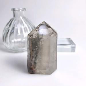 행운의돌 정원 가든쿼츠 포인트수정 크리스탈 172g