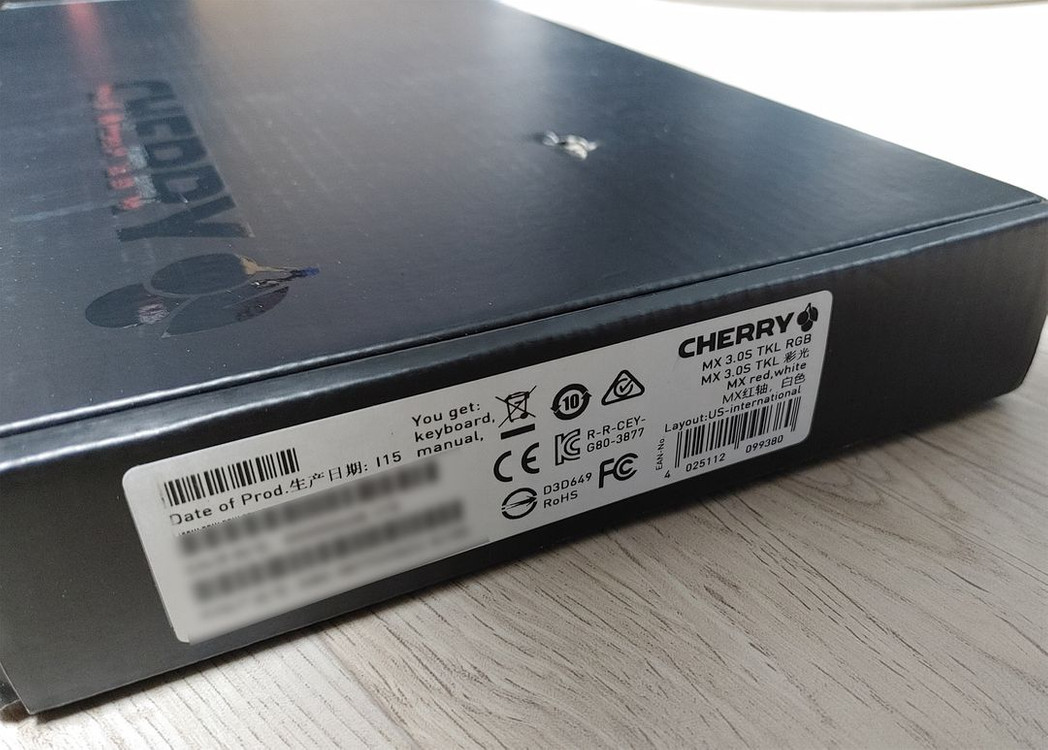 체리 MX 3.0S TKL RGB 기계식 키보드 (화이트) 풀박스 팝니다--0