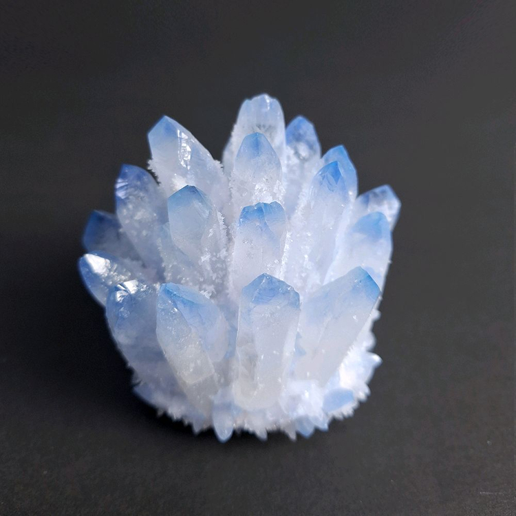 블루 크리스탈 클러스터 352g 인테리어장식품 앤틱소품--1