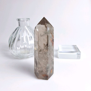 행운의돌 정원 가든쿼츠 포인트수정 크리스탈168g