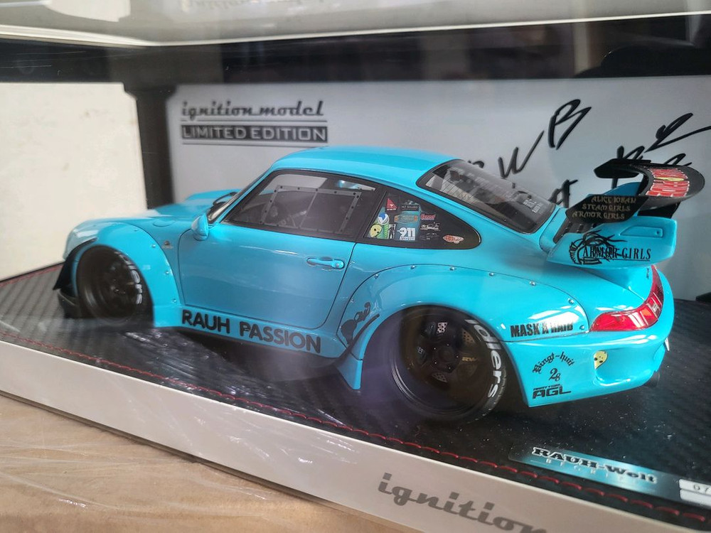 (새제품)1:18 이그니션 모델 ignition model RWB 993 Rauh Passion 한정판 판매합니다 이미지