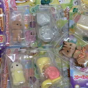 실바니안 숲속요정 블라인드백 일괄 (돌바니안, 달팽이, 다람쥐)