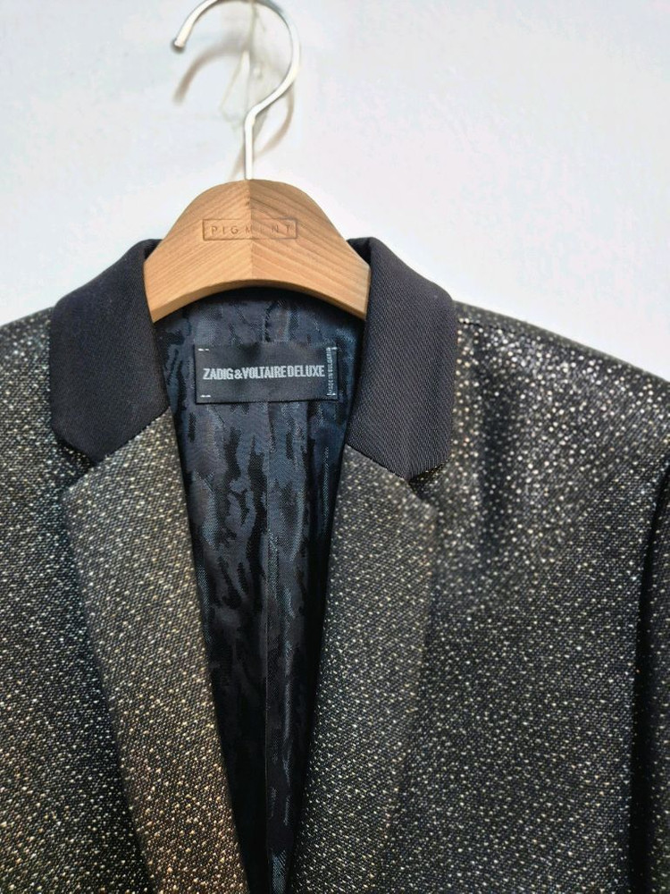 새제품급) 자딕앤볼테르 금사 트위드 여성 자켓 34--1