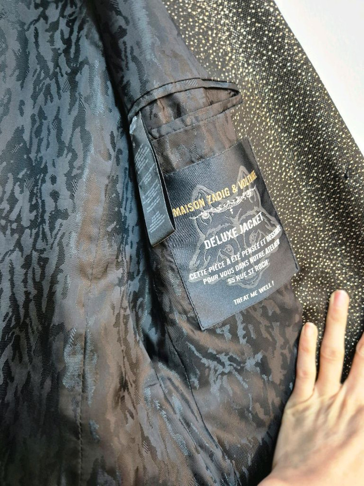 새제품급) 자딕앤볼테르 금사 트위드 여성 자켓 34--5