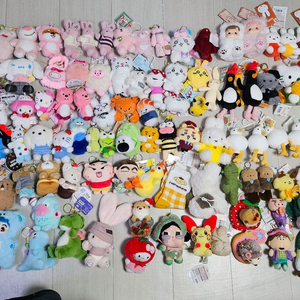 [새상품, 택있음] 키링 인형 126개 일괄판매