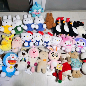 [새상품, 택있음] 25cm이상 중형인형 37개 일괄판매