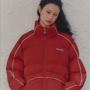 리복 서지수패딩 프리미어 볼패딩 다크레드 S 새상품