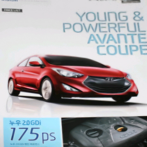 자동차 카탈로그 (아반떼쿠페 흰색삽니다)