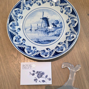 (새상품)로얄델프트 핸드페인팅 장식접시&장식품-가격내림