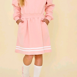 키즈 폴로랄프로렌 핑크 반집업 원피스 150