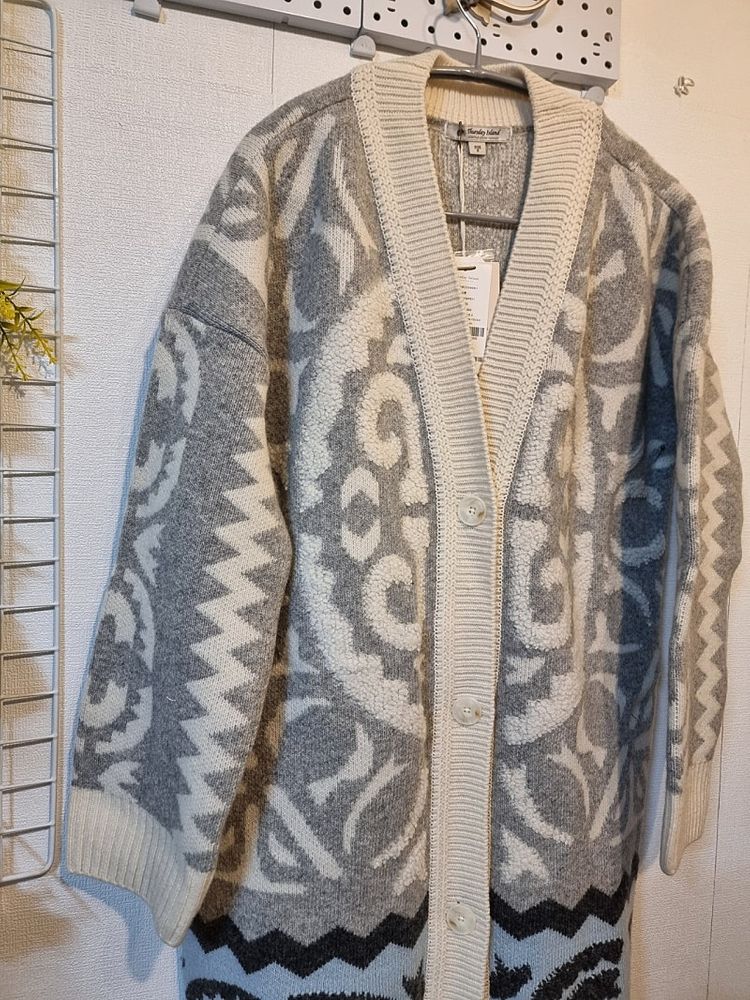 새상품 S 보헤미안 롱가디건 써스데이아일랜드 이미지