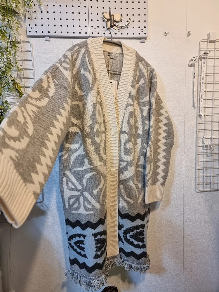 새상품 S 보헤미안 롱가디건 써스데이아일랜드 이미지