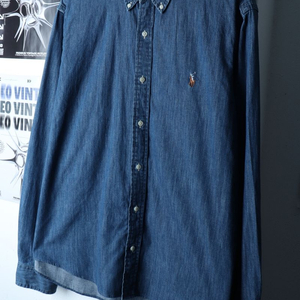 (XL-2XL) 폴로 랄프로렌 셔츠 남방 빅사이즈 청 이미지