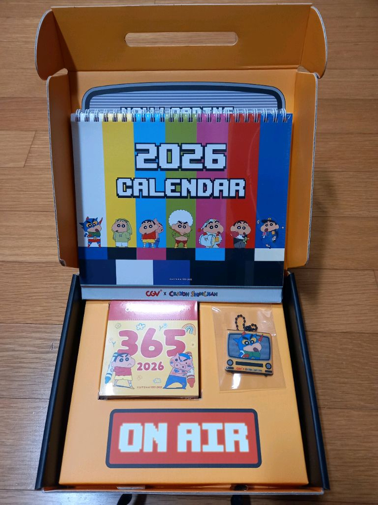 2026년 cgv 짱구 캘린더(쿠폰제외) 이미지