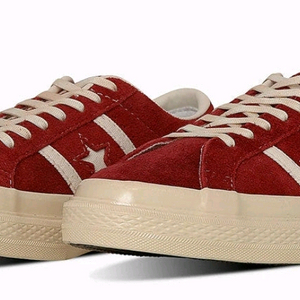 컨버스 재팬 Star & Bars 레드 스웨이드 265