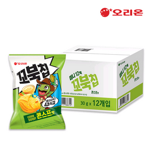 오리온 꼬북칩 콘스프맛 12봉스낵 간식 과자 봉지과자