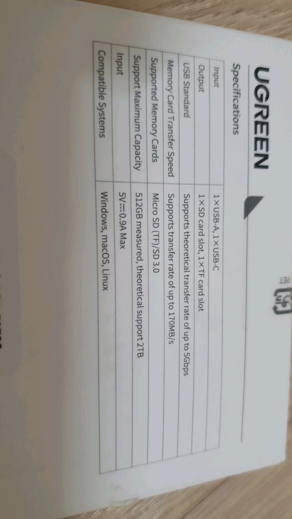 유그린 카드리더기 미개봉새제품 만원 - 서울강서--2