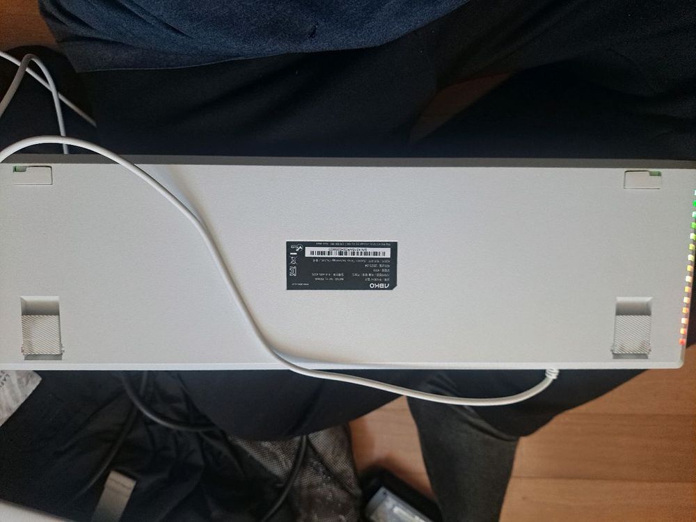 ABKO 앱코 K515 기계식 키보드 화이트 적축--3