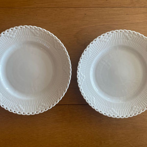 로얄코펜하겐 화이트 풀레이스 브레드 접시 17cm