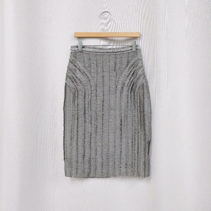 버버리 실크 주름 스커트